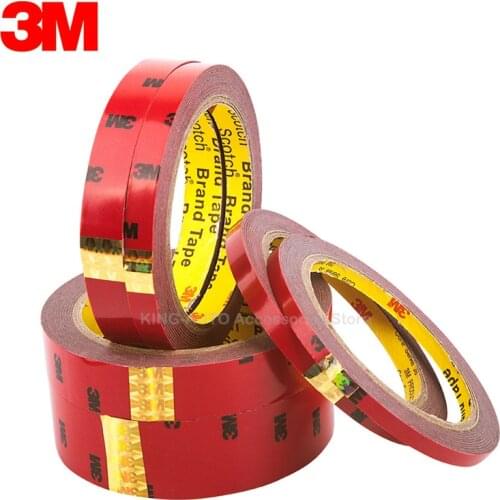 3M 3 Meter 3 M Black VHB Heavy Duty Mounting Double Sided Adhesive Acrylic Foam Tape 6mm 8mm 10mm 12mm 15mm 20mm 30mm 40mm