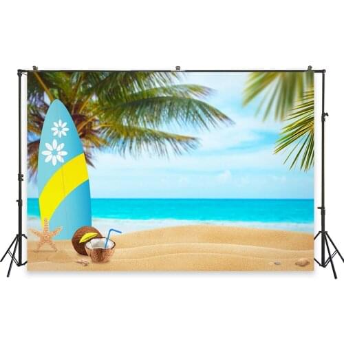 HUAYI Photo Background Newborns Baby Birthday Beach Seaside Party Decor Photography Backdrops Studio Photobooth Backdrop XT-6238