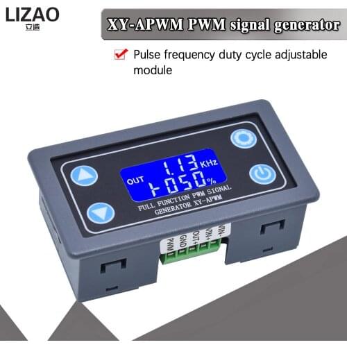 Full Function PWM Pulse Frequency Duty Ratio Adjustable Module Square Wave Rectangular Wave Signal Generator XY-APWM