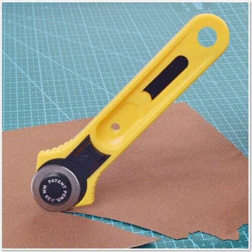 HOT 28mm Circular Cut Yellow Rotary Cutter Blade Patchwork Fabric Leather Craft Sewing Tools NDS66