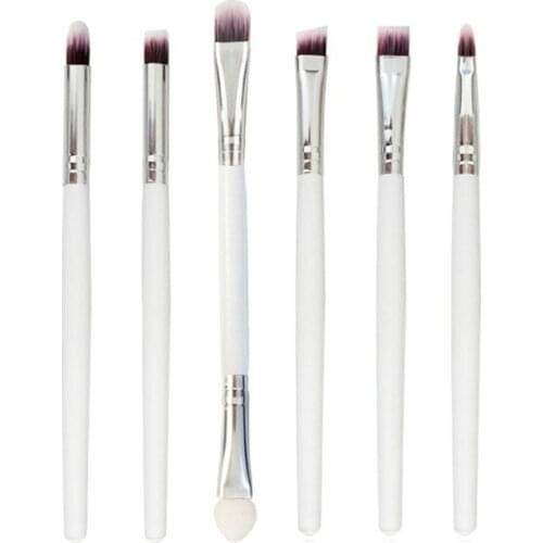 6pcs/set Eye Makeup Brushes, Various Sizes Of Fiber Hair Eye shadow Brushes, Professional Makeup Tools