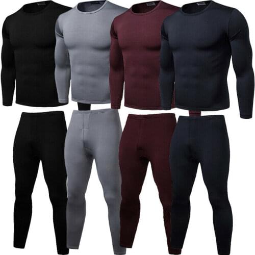 Men Thermal Underwear set Male Thermo Clothes Long Johns Sets Thermal Tights Winter Long Compression Underwear Quick Dry