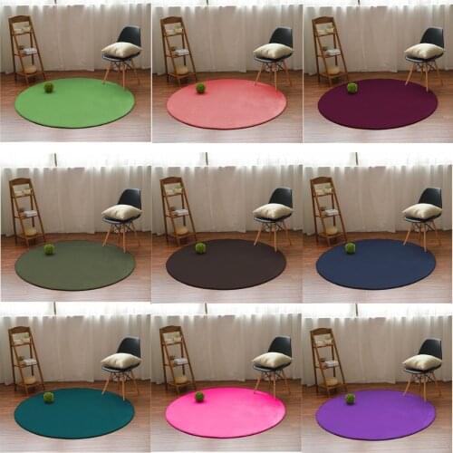Carpet for living room Nordic coral velvet floor mat bedroom non-slip blanket living room rug bedside round floor carpet