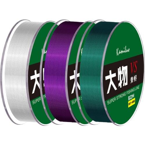 60m 8# - 20# Nylon Fishing Lines Squid and Herring Monofilament Competition Fishing Line Thread Linha Multifilamento Pesca Peche