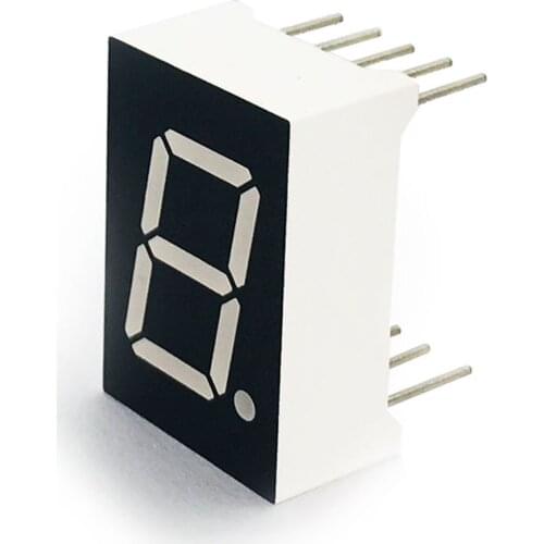 MCIGICM 100pcs common Cathode 1 Bit digital Tube 0.5" 0.5in. Red LED Display 7 segmentos LED Digital tube