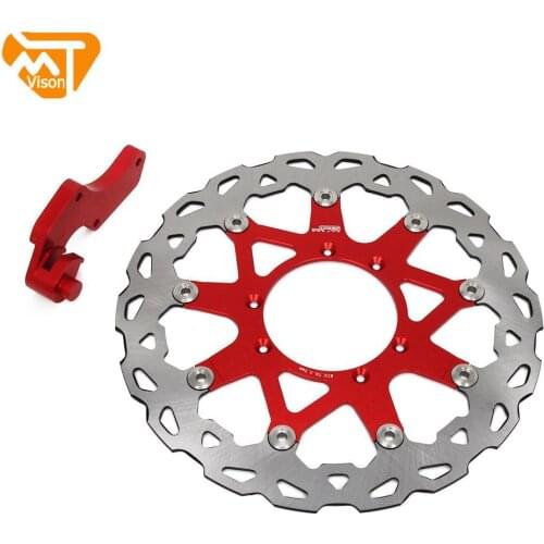 Motorcycle Dirt Bike Front Floating Brake Disc Rotor And Bracket For HONDA CR125R CR250R CRF250R CRF250X CRF450R CRF450X CRF CRE