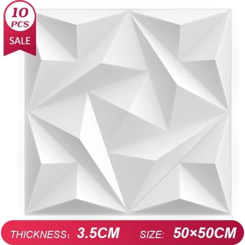 50x50cm 3D Three-dimensional Wall Stickers Home Bedroom Decor Wallpaper Waterproof 3D wall panel kitchen Game room Soundproof TV