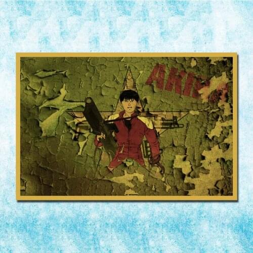 Japanese Anime Movie Akira Poster Art Silk Canvas Retro Print For Home Room Decor-043