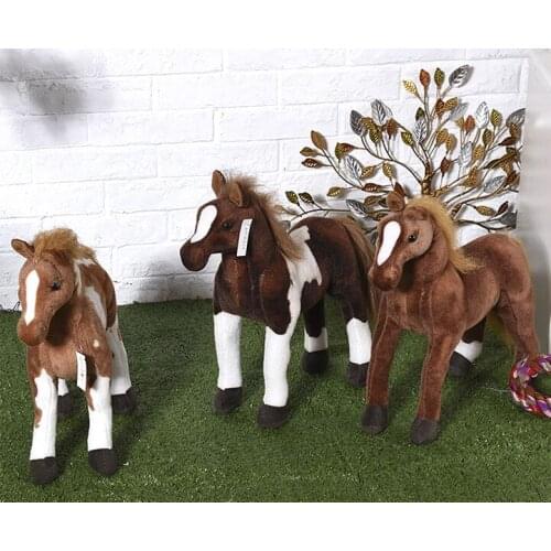 Real life toy about 27x26cm horse plush toy soft doll kids toy Christmas gift h0890