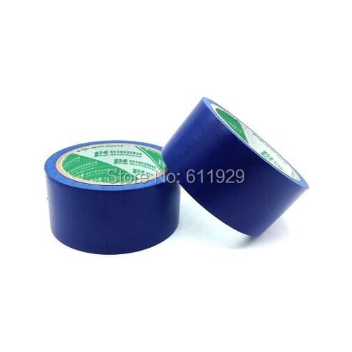 Free shipping blue warning tape/adhesive tape 4.8 cm width, 20 yards a lot/carton sealing tape/packing ribbon/PVC floor tape