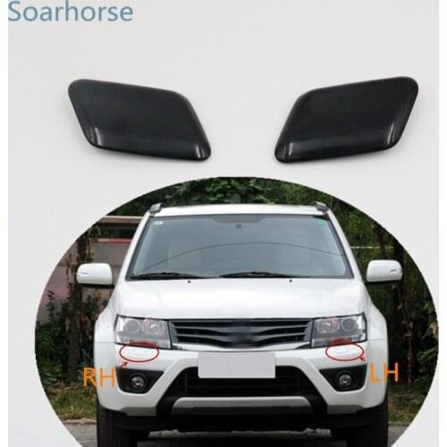 Soarhorse For Suzuki Grand Vitara 2012 + headlight washer spray nozzle cover headlamp washer Jet cap