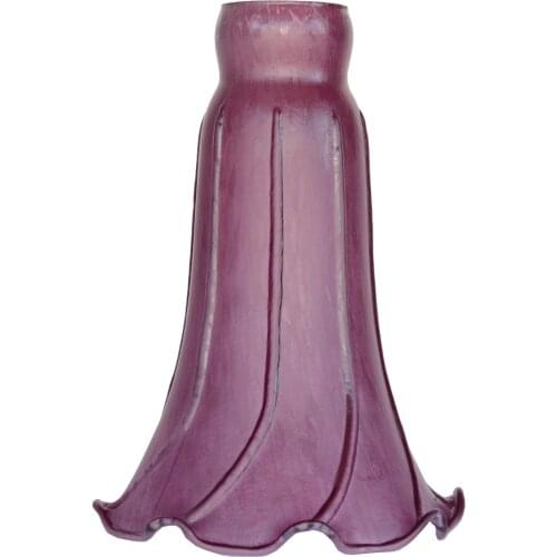 Lavender Pond Lily Shade Tulip Glass Lampshade Replacement 4.5" Wide X 6" Tall X 1.5" Fitter