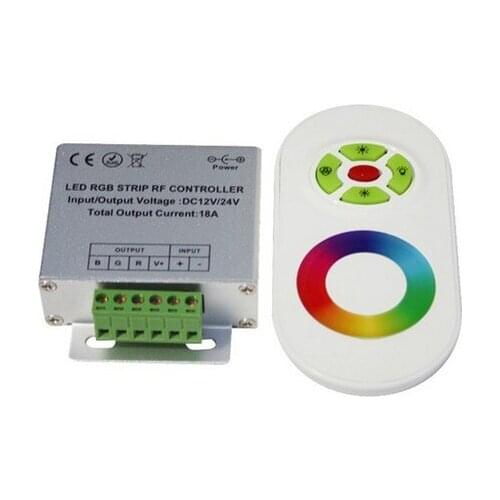 Magic Dream Color RGB LED Controller,DC12,24V 5 Keys Aluminum shell RF Touch RGB controller for led strips,wall lights
