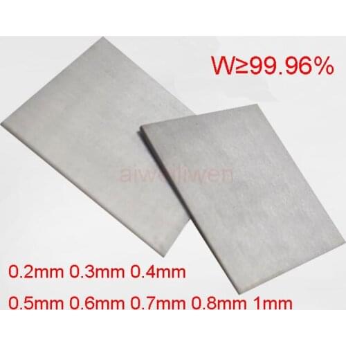 0.2mm 0.3mm 0.4mm 0.5mm 0.6mm 0.7mm 0.8mm 1mm tungsten sheet wolfram plate Tungsten foil W-Ni-Fe qtng W≥99.96
