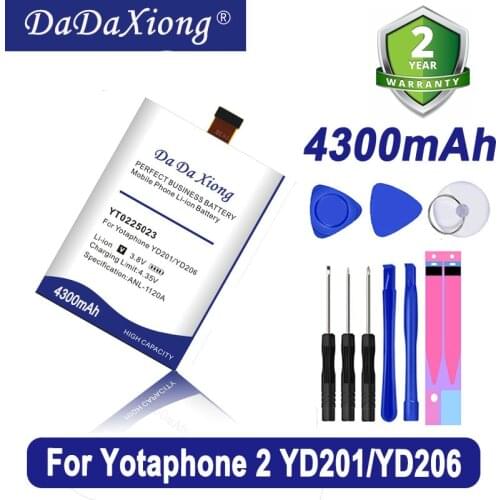 YT0225023 3950mAh Smart Phone Batteries For Yotaphone 2 YD201 YD206 Battery