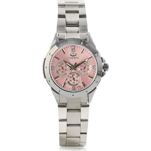 Womens Watch Stainless Steel Analog Quartz Wristwatch Stainless Steel Skeleton Watch