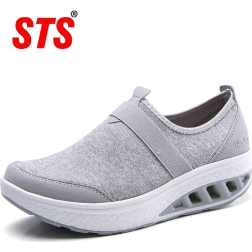 2019 Spring Women Sneakers Shoes Flat Platform Shoes Woman Casual Fabric Breathable Creepers Shoe Slip-on Ladies Zapatos Mujer