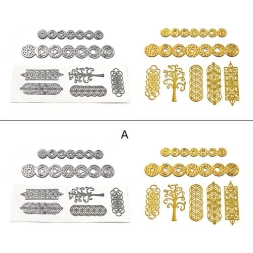1 Set Seven Chakras Metal Stickers Epoxy Resin Mold Fillings Jewelry Making Material Filler DIY Art Crafts Decorations