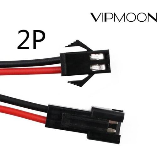 10Pairs 10cm JST SM 2P 2Pin Plug Socket Male to Female Wire Connector LED Strips Lamp Driver Connectors Quick Adapter New