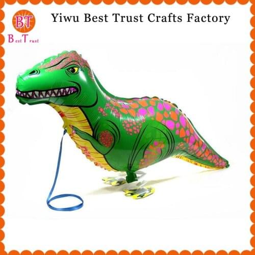 1000 pcs/lot walking Dinosaur balloons helium walking Animal baloons for birthday party decorations kids Dinosaur foil ballons