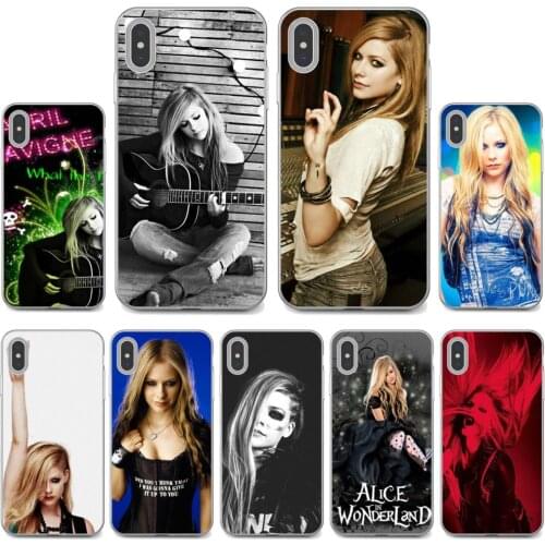 Avril-Lavigne-Music-Star-American Silicone Phone Covers For Samsung Galaxy A9 A8 Star Lite A3 A5 A7 A6 Plus 2018 2015 2016 2017