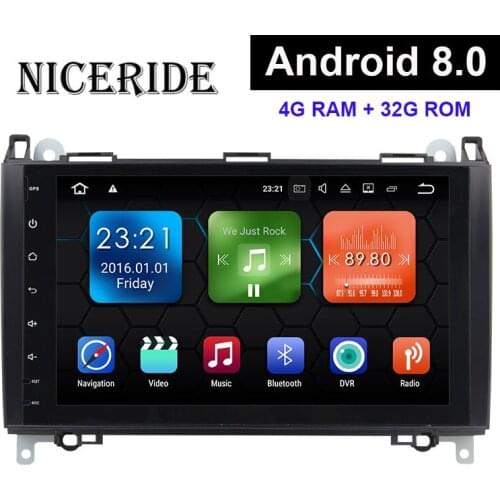 Android 8.0 7.1 2 DIN Car Multimedia DVD GPS Radio for Mercedes Benz Sprinter Vito W169 W245 W469 W639 B200 4G Autoradio Stereo