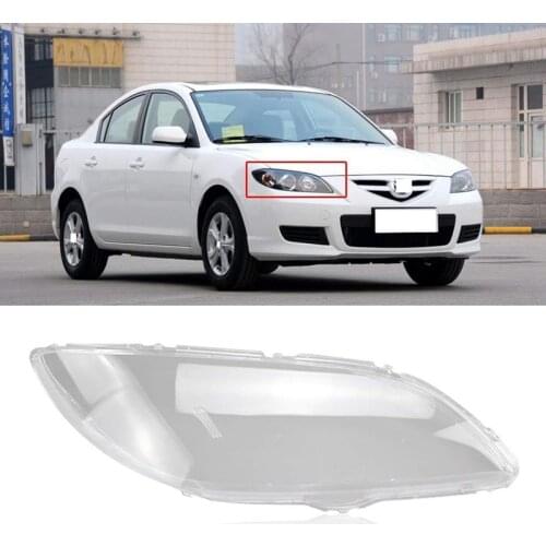 Car Front Head Light Lamp Cover for Mazda 3 2006-2012 Headlight Head Light Lamp Waterproof Clear Lens Auto Shell Cover Right