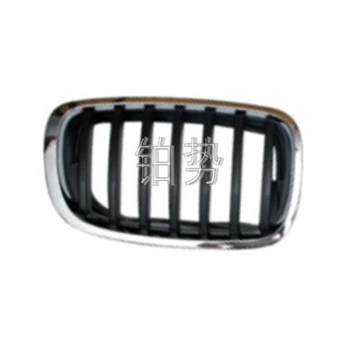 Car Decorative grille front right 2013-b mwX6 E71 30dX M57N2 35iX N54 35dX X5 E70 40dX front mid-net R semi-plated bumper grille