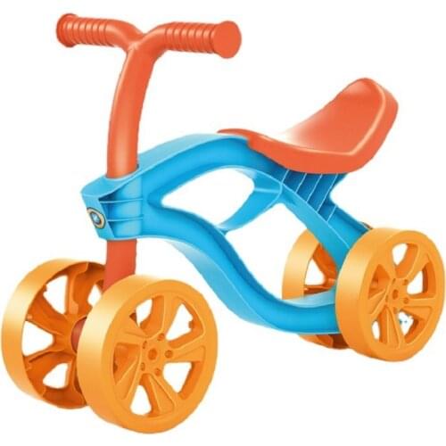 Infant Baby Scooter Balance Bike Walk Learning Riding Toys 4 Wheel Bicycle For Children Toddler 1-3Years Kids Gift No Pedal