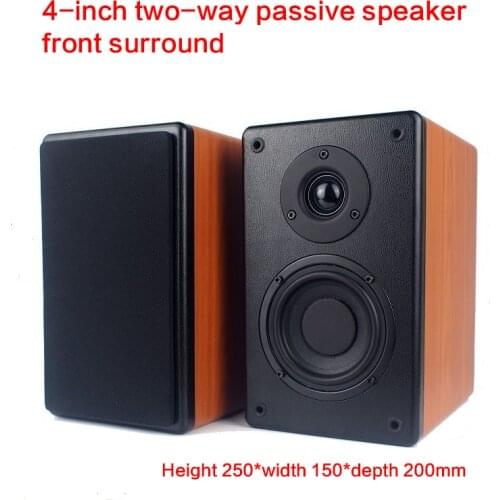 100W 4 Inch 2-way Passive Speaker HIFI Home Theater Audio Speaker Front Surround Long Stroke High Bass High Power 50-20KHz