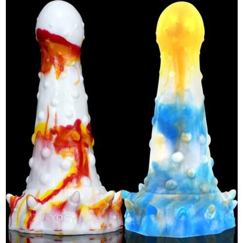 Colorful Dildos Anal Butt Plug Silicone Animal Dildo Fantasy Erotic Sex Toys For Women Masturbater With Sucker Realistic Penis