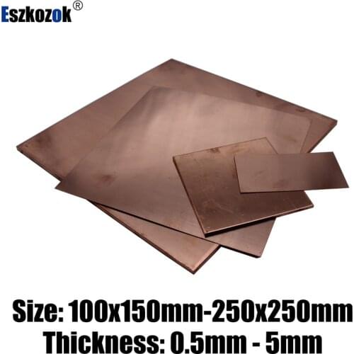 Copper sheet plate 0.5mm 0.8mm 1mm 1.5mm 2mm 3mm 4mm 5mm 6mm