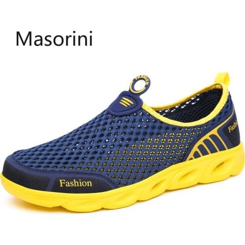 Men Casual Shoes Sneakers Fashion Light Breathable Summer Sandals Outdoor Beach Vacation Mesh Shoes Zapatos De Hombre Men Shoes