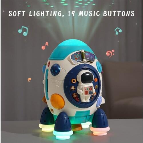 Music Rocket Electronics Musical Instruments for Children Sound and Light Music Toys Childrens Early Education Toys Button Toys