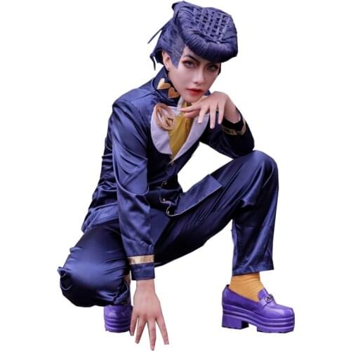 JoJos Bizarre Adventure 4 Josuke Higashikata Cosplay Costume for Halloween Party