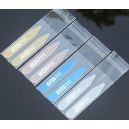 Personalized Stainless Steel Collar Bones Stiffeners Stays For Formal Shirts Custom Engraved name Logo Collar Stays Lettering