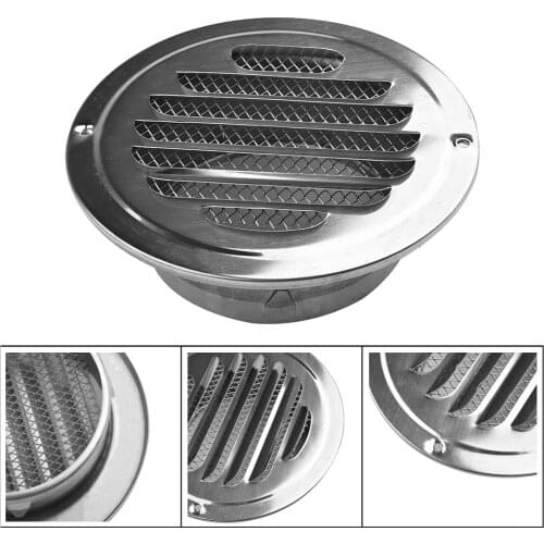 Stainless Steel Flat Cap Thickened Vents 80-160mm Mosquito And Insect Repellant Vents Home Accessories