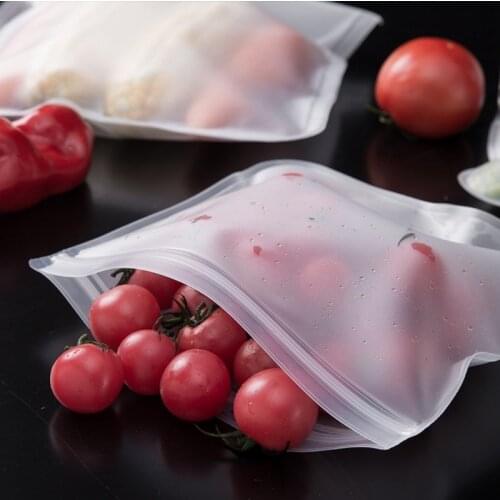 Silicone Food Storage Containers Leakproof Containers Reusable Zip Shut Bag Cup Fresh Bag Food Storage Bag Fresh Wrap