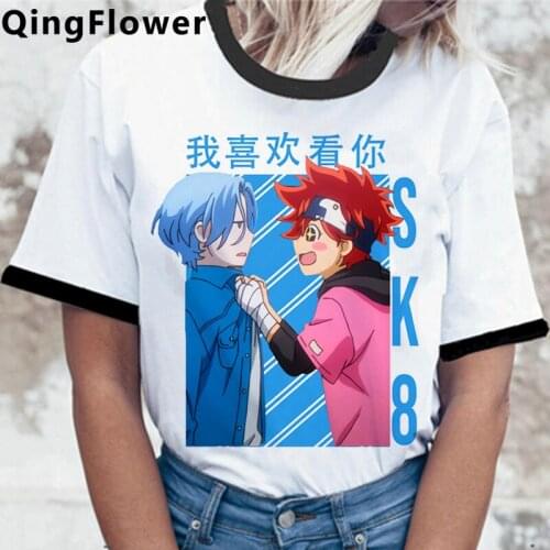 Sk8 The Infinity T-Shirt Summer Women Japanese Anime Tshirts Snow Shadow Reki Joe Cherry Adam Miya Harajuku Fashion Unisex Tops