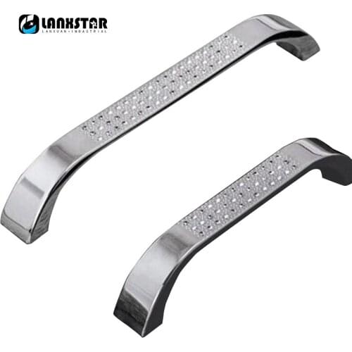 Modern Simple European Wardrobe Cabinet Door Crystal Handle Kitchen Drawer Pull Knobs