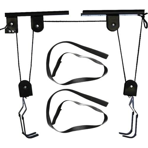Universal Ceiling Lift for up to 60kg Practical Bike Lift Store Bicycles Durable and Tough heavy steel super strong nylon