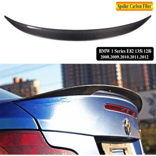 For BMW 1 Series E82 135i 128i 2008-2012 Rear Wing Spoiler Carbon Fiber Brand New Wings Spoilers Trunk Lid Diffuse