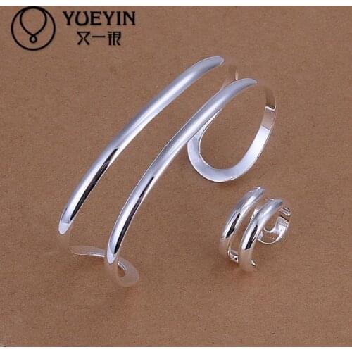 Womens silver plated jewelry sets Wedding Bridal jewelry S233 Bridal Jewelry Schmucksets