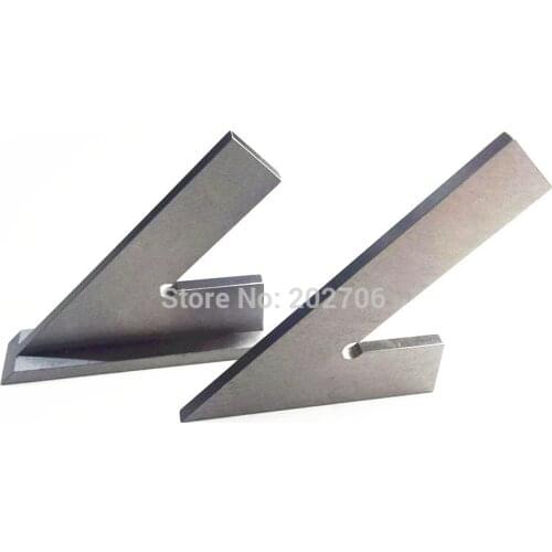 100*70mm 120*80mm 45 Degree Try Machinist Square with Base 45 degree steel wide base square ruler