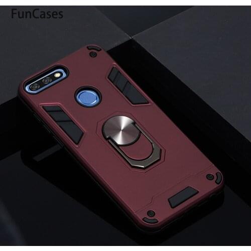 Car Magnetic Holder Silicone Case For Huawei Honor 7C Phone Accesory Csse Huawei Enjoy 8 Nova 2 Lite Y7 Prime 2018 5.99"