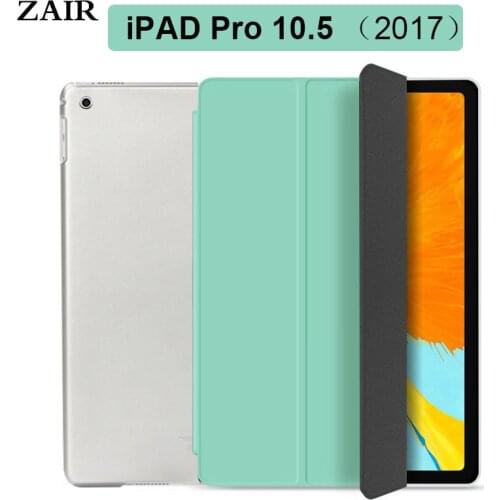 Case For Apple iPad Pro 10.5 2017 Cover Tri-fold Tablet Leather Smart Stand Shell Cover For iPad Pro 10.5'' A1701 A1709 Funda