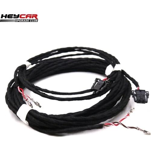 For Audi A3 8V 10 Channel Upgrade 12 Channels Front Midrange Speaker Wire + Rear Subwoofer Wire Cable