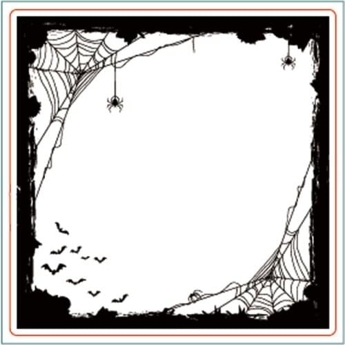 KLJUYP Halloween Background Clear Stamps Scrapbook Paper Craft Clear stamp scrapbooking08141