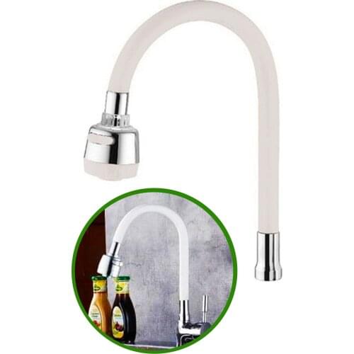 Arsimo Flexible Bendable Silicone Faucet Tap Head Kubar White