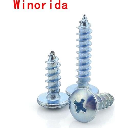 GuHua Phillips Large Pan Head Self Tapping Screws TA Cross Truss Head Tapping Long Wood Screw Thumb Head Screw M4M5 50pcs